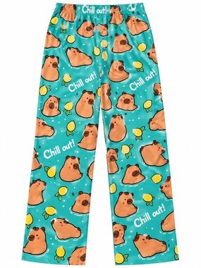 FEIFEIYU Kids XL Capybara Pajama Pants Chill Out Lounge Pants